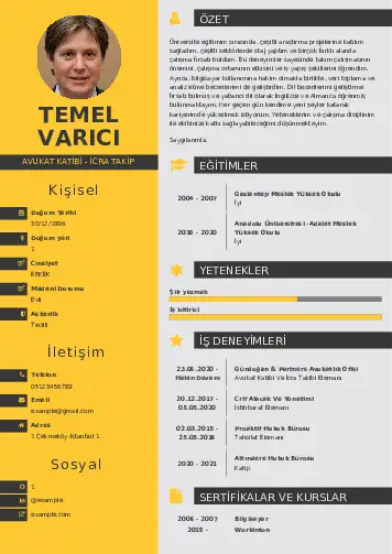 Hukuk Sekreteri Cv Örnekleri cv indir